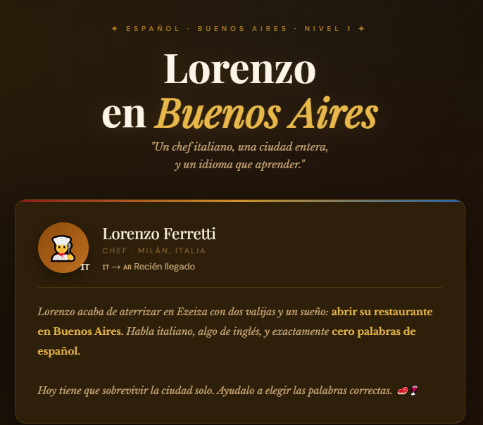 Lorenzo en Buenos Aires