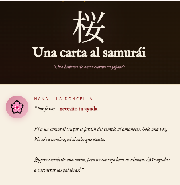 Carta al Samurai